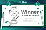 HeLa’s ✨ Draw Your New Year’s Resolution Challenge Winner Announcement! ✍️