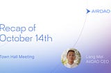 AirDAO Town Hall 10/14/22