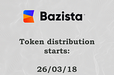 Bounty token distribution will start on the 26/03/18