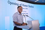 Speech at the Opening of Hume Station
