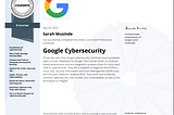 Is Google Cybersecurity professional certificate worth it ?