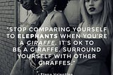 Stop Comparing Yourself to Elephants When You’re a Giraffe: How to Build Your Tribe & Support Your…