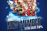 BONUS NEW MEMBER 20%