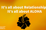 Addressing the Racist History of our Country begins with Relationship and Aloha