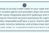 Vaporizer & e-juice payments | Tasker Payment Gateways LLC