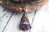 💜 Victorian Gothic Amethyst Pendant 💜