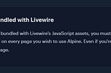 Livewire 3: prevent Livewire for loading in every page while keeping Alpine functional
