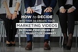 How to Decide Whether to Hire In-House, Freelancer or Video Production Company For Your Marketing…