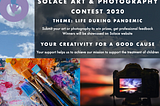 Solace flyer for Art and photography