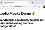 How to mock fields using Apollo client ⚡️