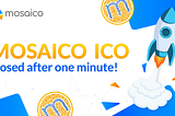 First Public Sale of MOS Tokens — entire pool of tokens sold out in a flash!