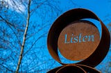 idea: listening is not agreeing (Shafiee Razali)