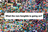 What the non-fungible is going on?