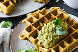 Zucchini and Coconut Curry Waffles