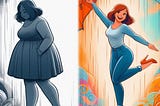 Fat girl — fit girl
