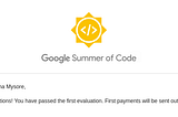First Evaluation for Google Summer of Code ‘19