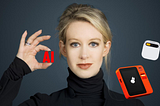 Elisabeth Holmes of Theranos with AI devices