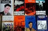 A collection of paperback books by, or on George Orwell
