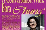 A Conversation with Bora Chung