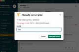 Validating suspect stock prices in Slack