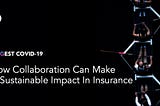How Collaboration Can Make a Sustainable Impact In Insurance