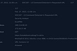 SOC167 — LS Command Detected in Requested URL