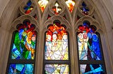 The Pentecost Window, a large stained glass window at Duke Divinity School