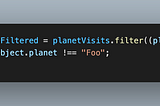 Filtering out the entries to planet Foo