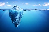 iceberg above and below the waterline