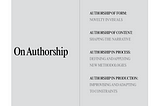 Design and authorship, Design as Authorship