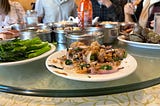 Salt and pepper squid at Chinese restaurant