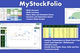 Stock Investment Spreadsheet — multi currency / account — interactive charts