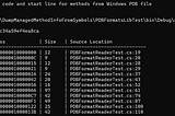 But where is my method code? DbgHelp comes to the rescue