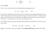 Kalman filter versus averaging
