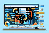 illustration showing the process of data wrangling using the Microsoft VSCode Wrangler Extension