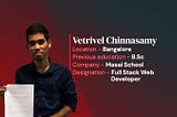 How Vetrivel stepped out of his kitchen to become a professional Coder