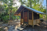 I spent the night at a Buddhist monastery in a Cootie hut