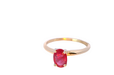 Elegant Ruby Gold Ring | Handcrafted Jewelry
