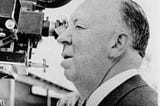 Alfred Hitchcock behind the camera