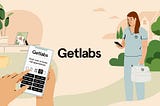Getlabs patient booking an at-home lab appointment with a phlebotomist