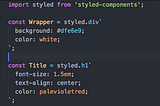 Style React Component with styled-components