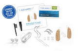 Blue Angels hearing is the best hearing aid under $500, comes fully loaded with all the accessories you need.