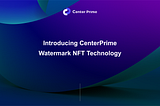 Introducing CenterPrime Watermark NFT Technology