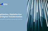 Digitization, Digitalisation, and Digital Transformation the evolution of the application and the…