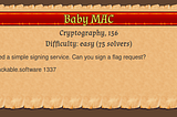 Dragon CTF 2021, Baby MAC Writeup