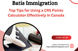 Top Tips for Using a CRS Points Calculator Effectively in Canada