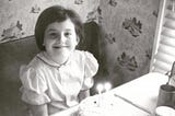 — — This photo shows me at my 5th Birthday party in 1956 at the home of my paternal grandparents in Escanaba, Michigan. Both of my grandparents were alive and well. Grandma would pass away a year later, and Grandpa two years later when I was sick with encephalitis. — -