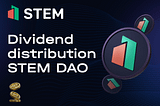 First rewards from the STEM DAO dividend program 💰