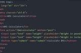 Simple BMI calculator using Node.js with express and body-parser