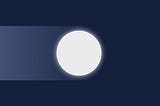 Illustration of a moon on a dark sky background.